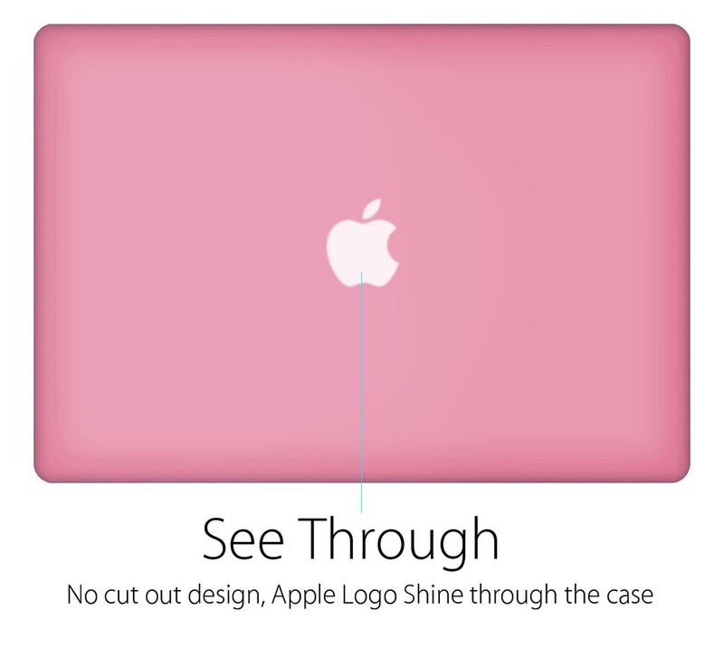 UESWILL 3 in 1 Matte Hard Case Compatible with MacBook Pro (Retina, 13 inch, Late 2012/2013/2014/Early 2015), Model A1425 / A1502, NO CD-ROM + Keyboard Cover and Screen Protector, Pink - Image 3